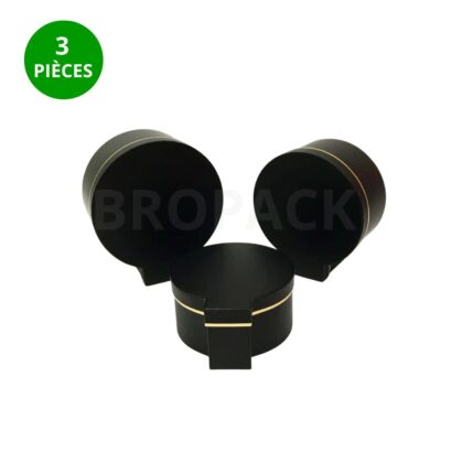 Set de 3 Coffrets Ronds Luxe