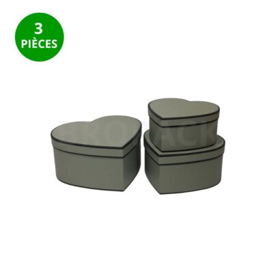 Coffret Cadeau Forme Cœur 3 Pièces