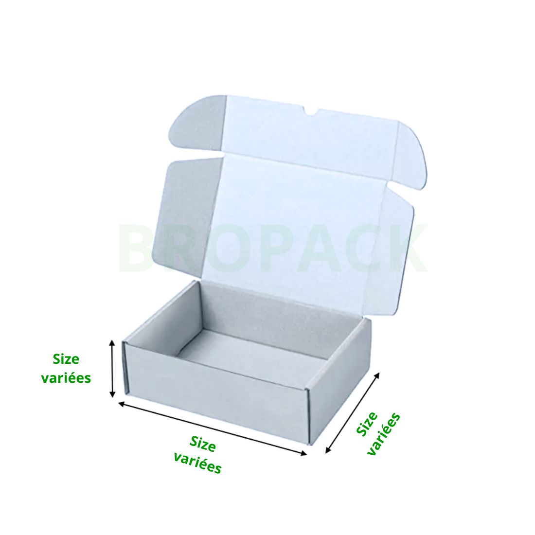 Boîte valise en Carton Blanc