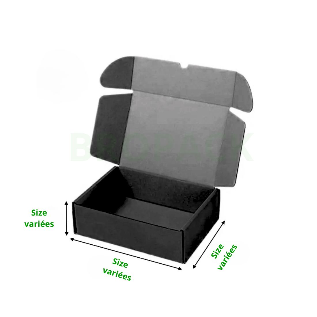 Boîte valise en Carton Noir