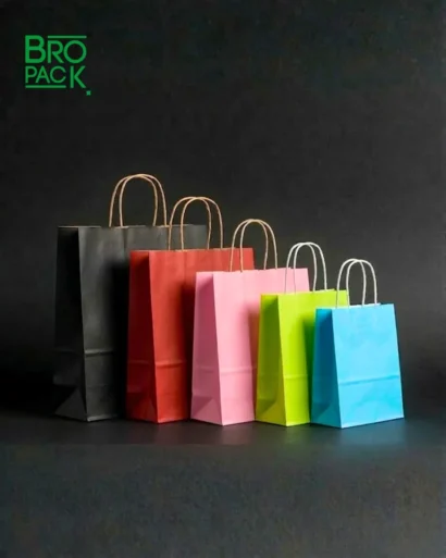 sac en papier coloré