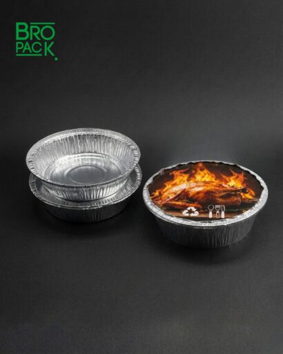 Barquette Aluminium Ronde pour Cuisson et Emballage Alimentaire